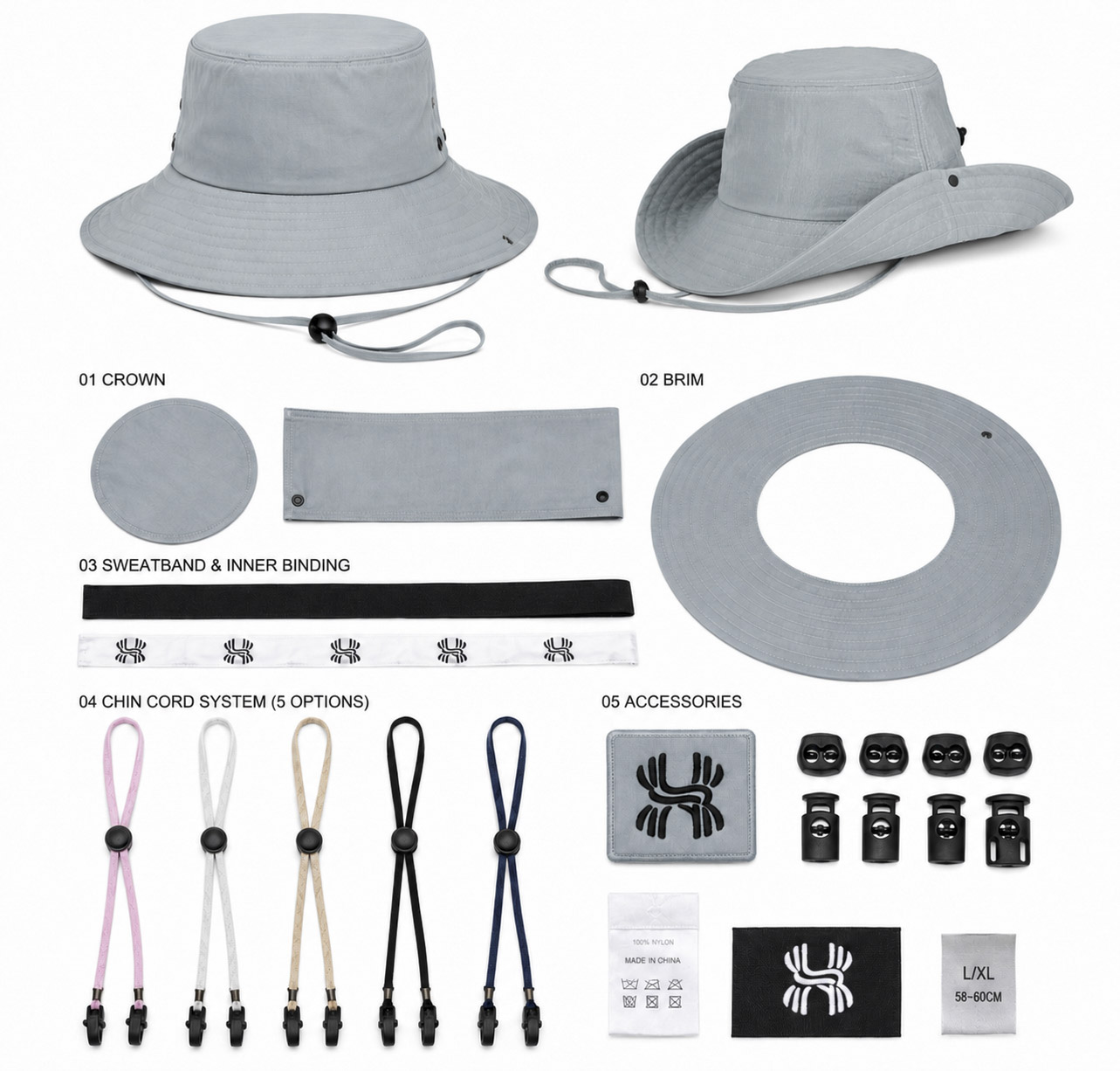 Bucket Hat Composition