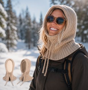 Knitted Hood Scarves
